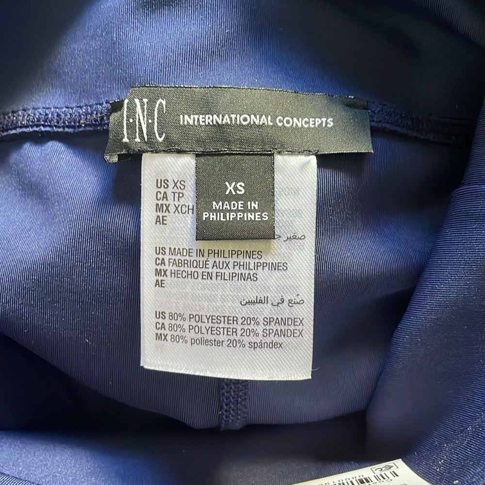 I.N.C High Rise Compression 7” Bike Shorts size XS - Picture 6 of 7